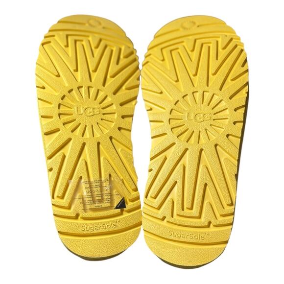 UGG NEUMEL SUEDE SHEARLING WOOL BOOTS CORN YELLOW NWOT M 10 W 11 - Picture 4 of 13